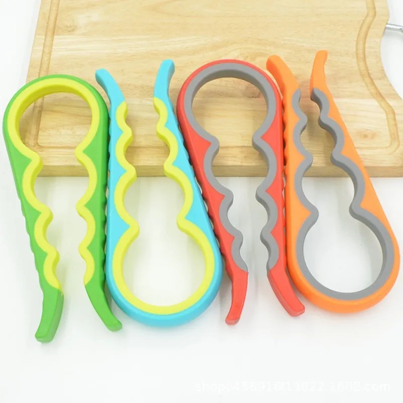 4-in-1 Jar Opener Wrench – Easy-Grip Bottle & Can Opener – Arthritis-Friendly Kitchen Tool for Stubborn Lids