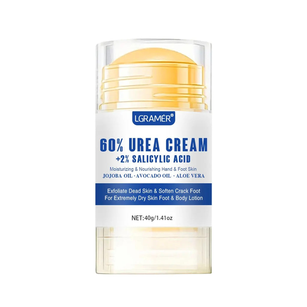 LGRAMER 40% Urea Foot Cream - Repairs Cracked Heels, Deep Moisturizer for Dry Rough Feet
