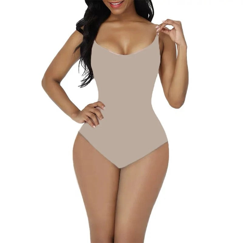 OWEQ Women Bodysuit Tummy Control Shapewear  High Compression Elastic Body Shaper, Seamless Sculpting Underwear for Smooth Look & Comfort