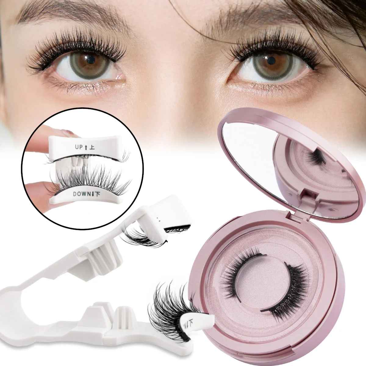 LASHVIEW Magnetic Eyelashes Kit – Reusable, No Glue, Natural Look | Easy Applicator