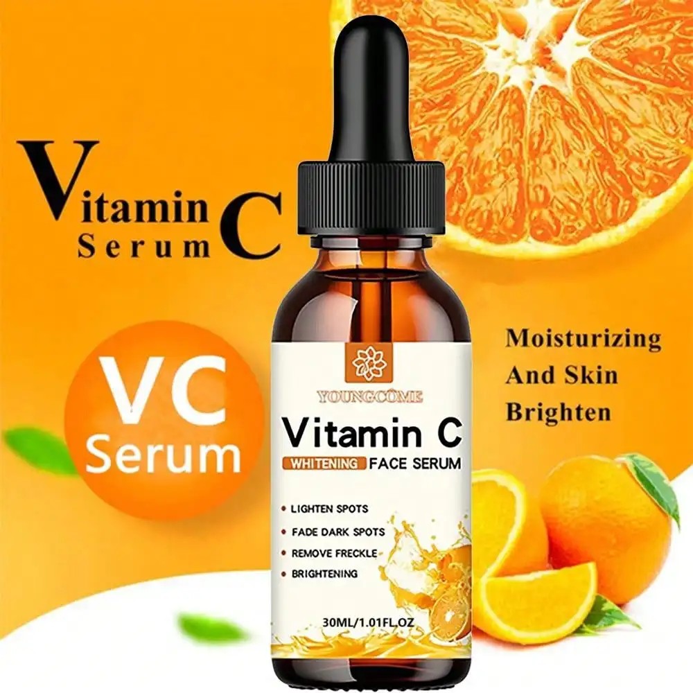 Vitamin C Facial Essence with Hyaluronic Acid – Dark Spot Remover & Anti-Aging Moisturizer – Brightening Skin Care (30ml)