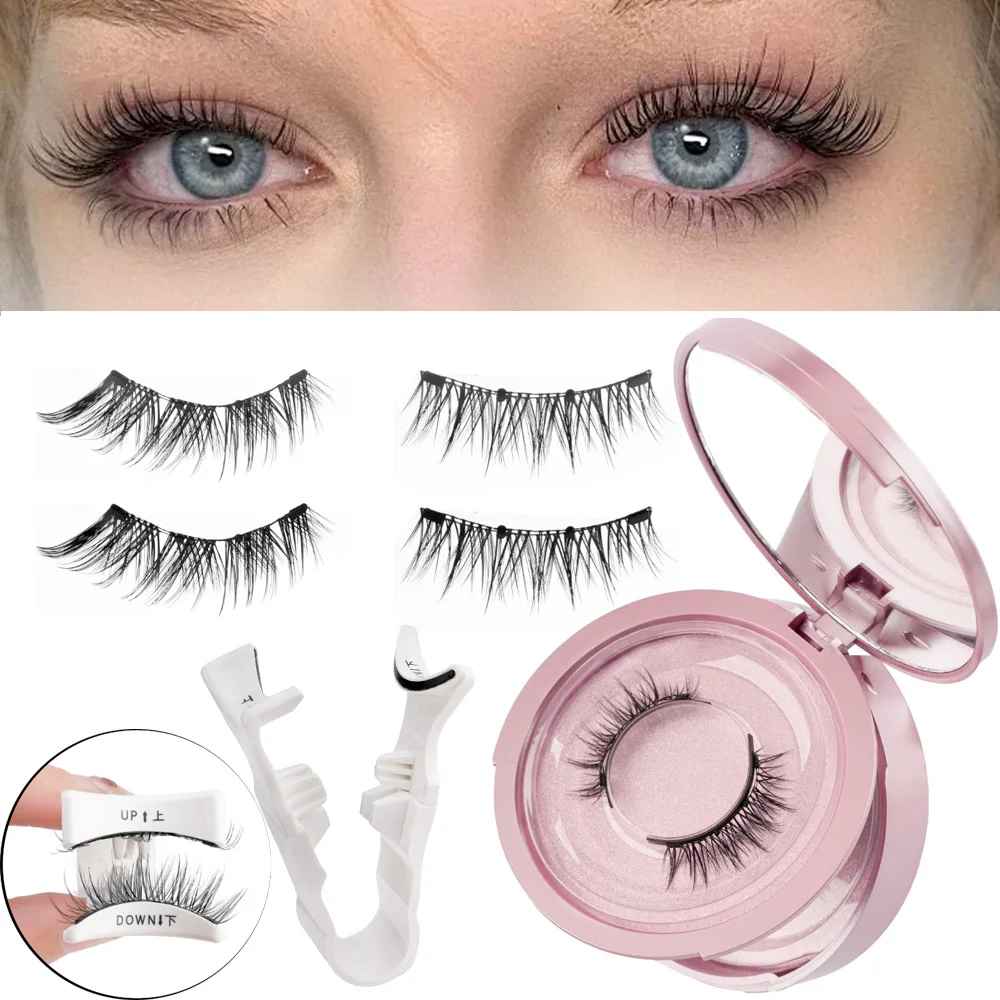 LASHVIEW Magnetic Eyelashes Kit – Reusable, No Glue, Natural Look | Easy Applicator