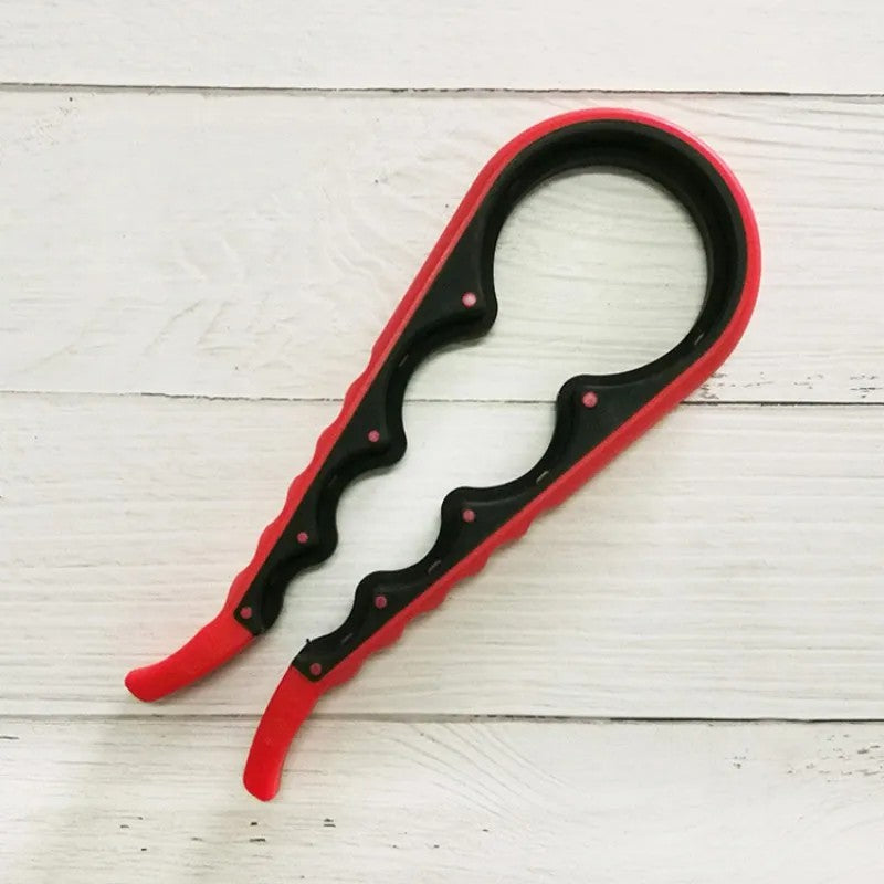 4-in-1 Jar Opener Wrench – Easy-Grip Bottle & Can Opener – Arthritis-Friendly Kitchen Tool for Stubborn Lids