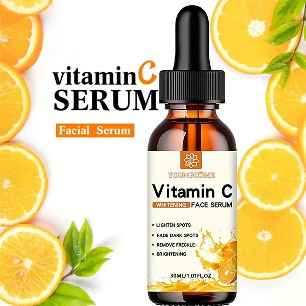 Vitamin C Facial Essence with Hyaluronic Acid – Dark Spot Remover & Anti-Aging Moisturizer – Brightening Skin Care (30ml)