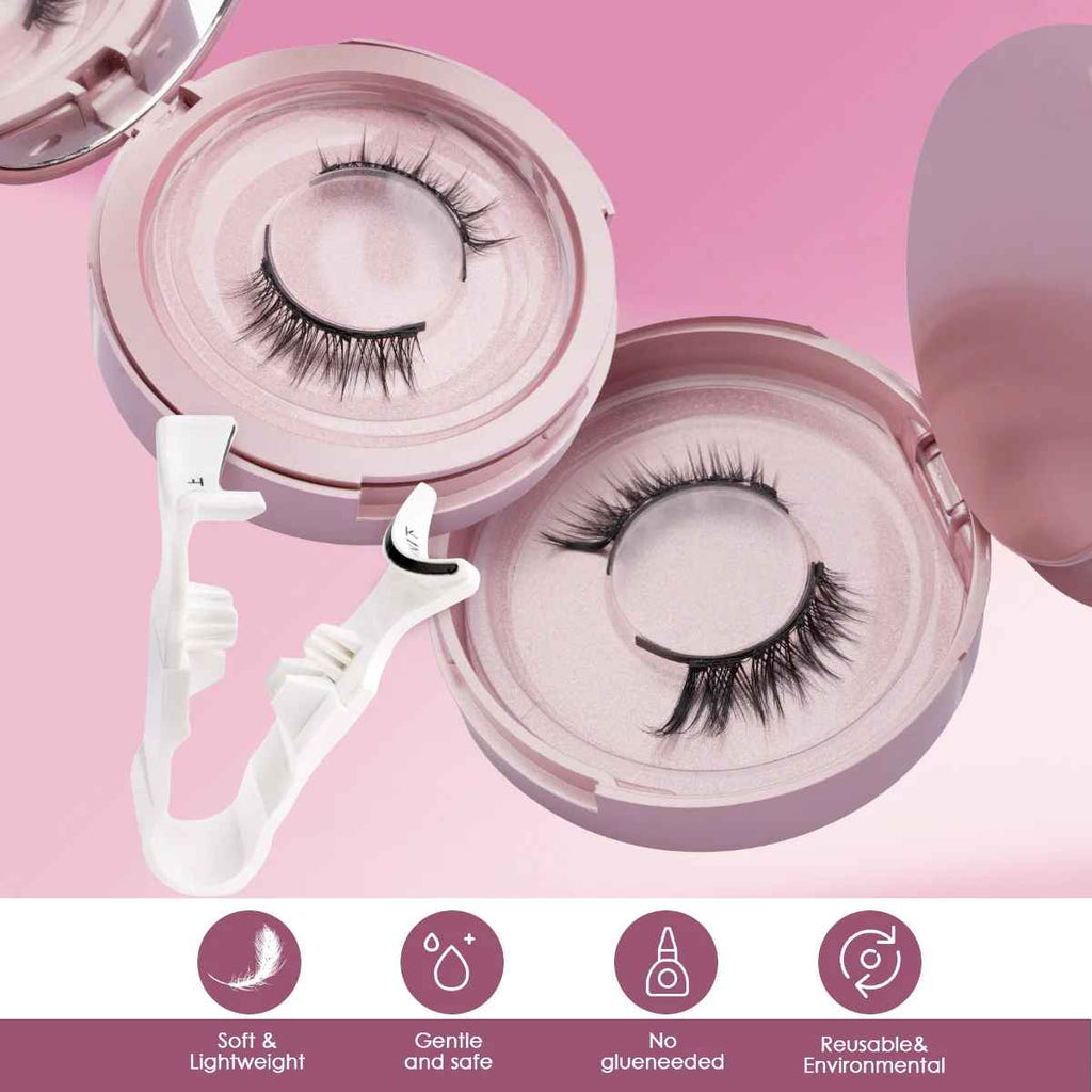 LASHVIEW Magnetic Eyelashes Kit – Reusable, No Glue, Natural Look | Easy Applicator
