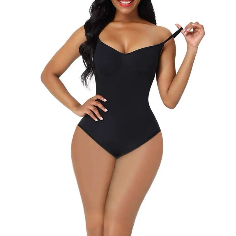 OWEQ Women Bodysuit Tummy Control Shapewear  High Compression Elastic Body Shaper, Seamless Sculpting Underwear for Smooth Look & Comfort