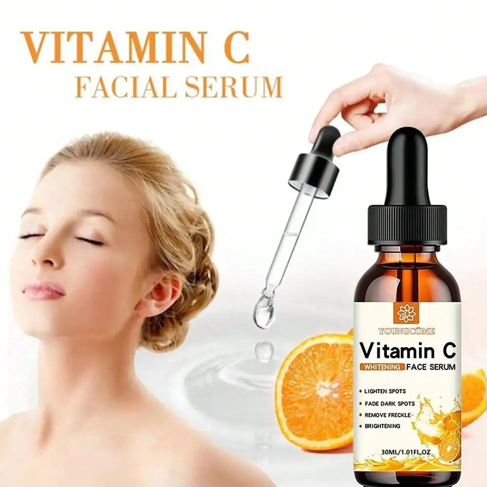 Vitamin C Facial Essence with Hyaluronic Acid – Dark Spot Remover & Anti-Aging Moisturizer – Brightening Skin Care (30ml)