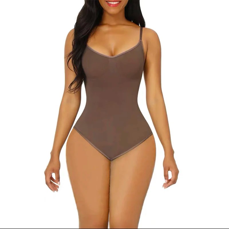 OWEQ Women Bodysuit Tummy Control Shapewear  High Compression Elastic Body Shaper, Seamless Sculpting Underwear for Smooth Look & Comfort