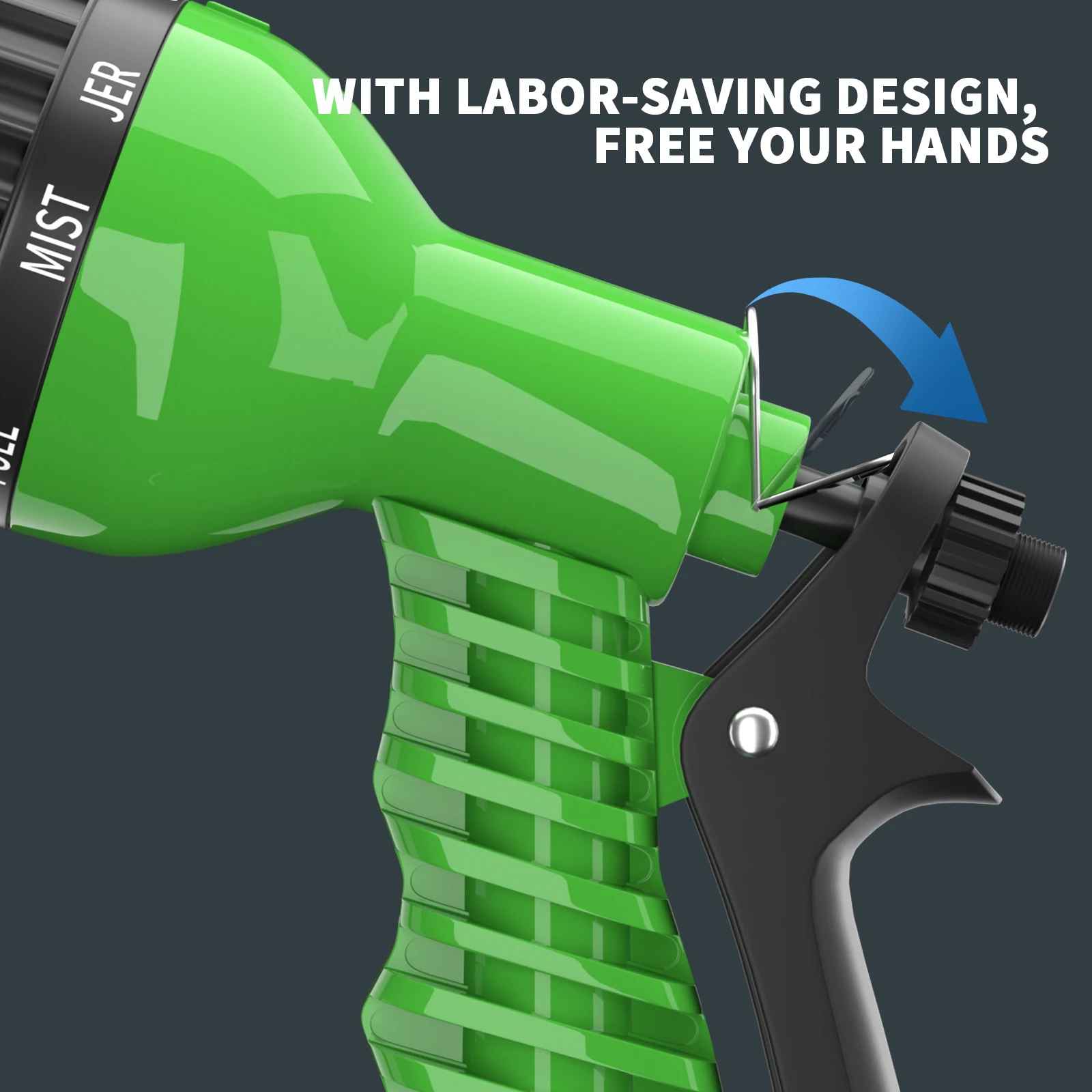 50FT Expandable Garden Hose 7-Function Spray Gun, Anti-Kink, Lightweight