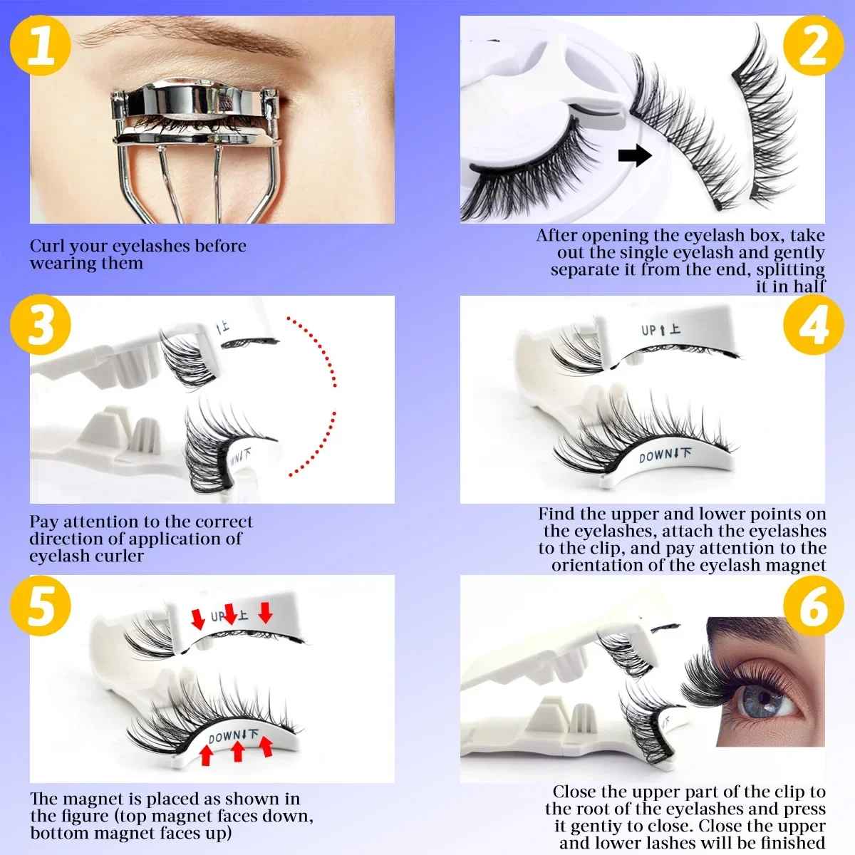 LASHVIEW Magnetic Eyelashes Kit – Reusable, No Glue, Natural Look | Easy Applicator