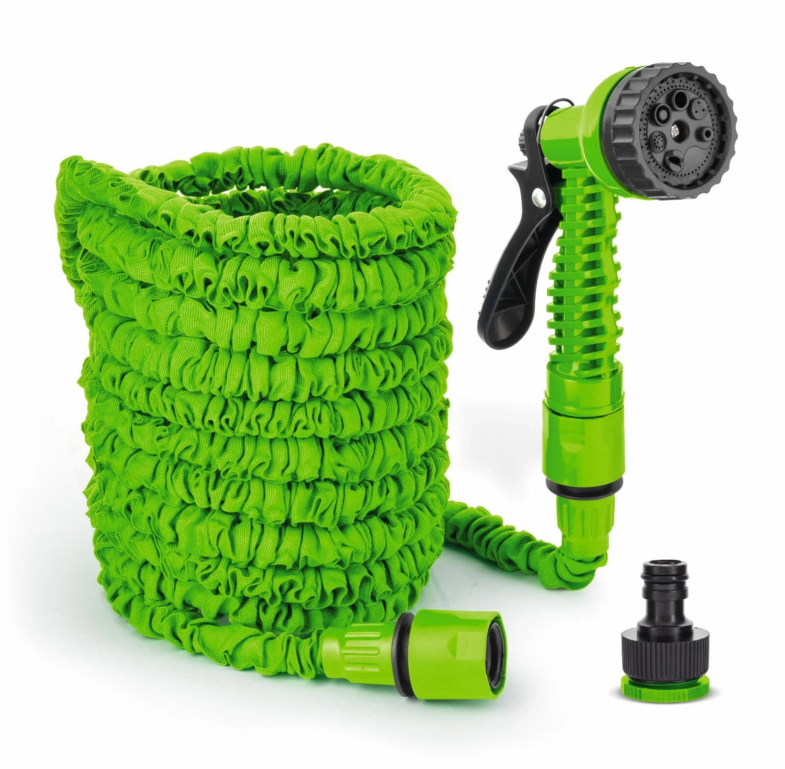 50FT Expandable Garden Hose 7-Function Spray Gun, Anti-Kink, Lightweight